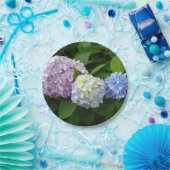Lila rosa Blume elegante Hydrangeas Pappteller (Party)