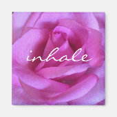 Lila Rosa-Blume Foto Inhalationsschrift Zitat Magnet (Vorne)
