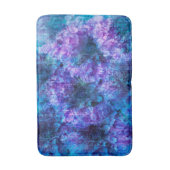 Lila rosa Blume Muster digitale Designkunst Badematte (Vorderseite Vertikal)