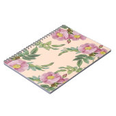 lila rosa Blume Notizblock (Linke Seite)