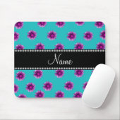 Lila rosa Blumen des personalisierten Mousepad (Mit Mouse)