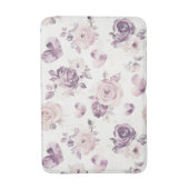 Lila Rosa Blumen & Herzen Badematte (Vorderseite Vertikal)