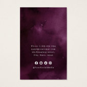 Lila Rosa Blumen-Logo Ohranzeige (Rückseite)