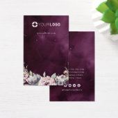 Lila Rosa Blumen-Logo Ohranzeige (Schreibtisch)