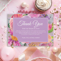 Lila rosa Blumenbücher für Babydusche