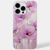 Lila rosa Blumenmohn Blume Abstrakt Case-Mate iPhone Hülle (Rückseite)
