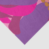 Lila rosa Blumenmuster Seidenpapier (Detail)