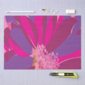 Lila rosa Blumenmuster Seidenpapier (Handwerk)