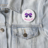 Lila & rosa Bogen Individuelle Name Frauen Button (Beispiel)