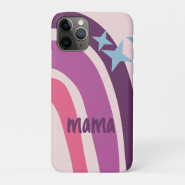 Lila rosa Bohemisch Rainbow Personalisiert Mama Case-Mate iPhone Hülle