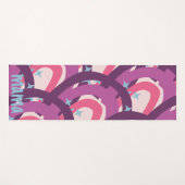 Lila rosa Bohemisch Rainbow Personalisiert Mama Yogamatte (Vorderseite (Horizontal))