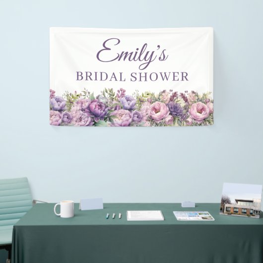 Lila rosa Brautparty Banner (Messeveranstaltung)