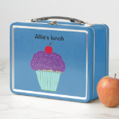 Lila rosa Cupcakes Metall Brotdose (Beispiel)