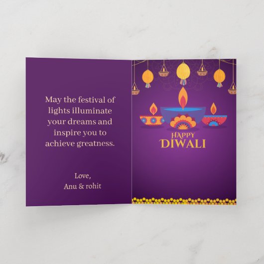 Lila rosa Diwali-Lichtbild (Innen Abgelegt)