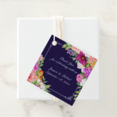 Lila rosa dunkelblau, bunt, blumenreich geschenkanhänger (Beispiel)