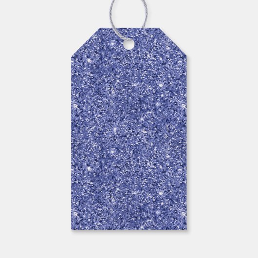 Lila rosa Einhorn Glitzer Sparkone Geschenkanhänger (Rückseite)