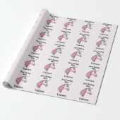 Lila Rosa Einhornkopf Geschenkpapier (Ungerollt)