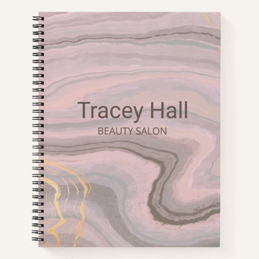 Lila Rosa-Erlenagend Notizblock (Vorderseite)