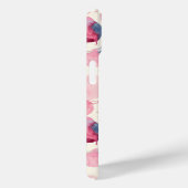 Lila rosa Eukalyptus Wasserfarben-Blätter, Monogra Case-Mate iPhone Hülle (Rückseite / Rechts)