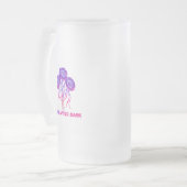 Lila Rosa Fantasy Blumen Barware Tasse (Vorderseite Links)