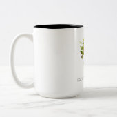 Lila rosa Farbflora Kaffeetasse (Links)