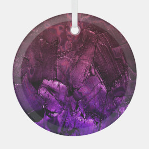 Lila rosa Farbton: Dunkel Abstrakt Ornament Aus Glas