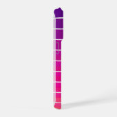 Lila Rosa Farbverlauf-Gitternmuster Geometrisch iPhone Hülle (Rechte Seite)