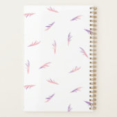 Lila & rosa Feathery Lashes Verabredung Planer (Rückseite)