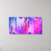 Lila rosa Federn Moderne gearbeitete Canvas drucke (Vorderseite)