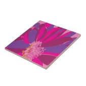 Lila rosa Floral Fliese (Seite)