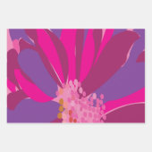 Lila rosa Floral Geschenkpapier Set (Vorderseite 2)