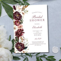 Lila Rosa Florale Botanische Brautparty