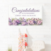 Lila rosa florale Engagement Banner (Insitu)