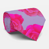 Lila rosa florale Rose moderne violette Schattieru Krawatte (Gerollt)