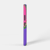 Lila rosa Fraktale Monogramm Samsung Galaxy Hülle (Rechte Seite)