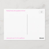 Lila Rosa Frühlingsblumen Postkarte (Rückseite)