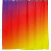 Lila rosa Gelb Duschvorhang (Vorderseite)