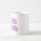 Lila rosa Gelber Jesus Rette Kaffeetasse (Mittel)