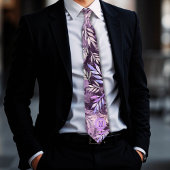 Lila rosa Gemstone Lichtreflektion Krawatte