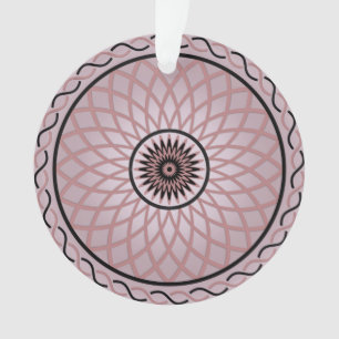 Lila rosa geometrische Blume Ornament