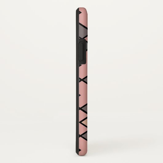 lila rosa geometrisches Muster Case-Mate iPhone Hülle (Hinten/Rechts)