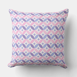 Lila rosa Geometry Muster Graphic Kissen