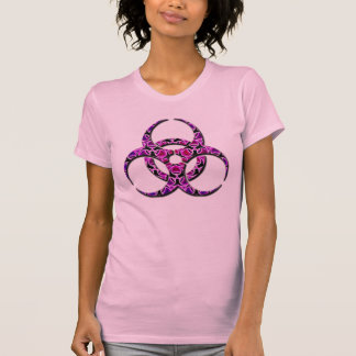 Lila rosa girly Biogefährdung T-Shirt