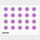 Lila & rosa Glitzer Mandala Stickers (Blatt)