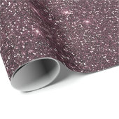 Lila rosa Glitzer Sparkle Moderne Weihnachten Geschenkpapier (Rolleneckpunkt)