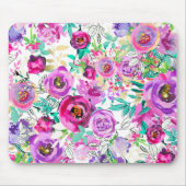 Lila rosa hell Modernes Shabby Chic Mousepad (Vorne)