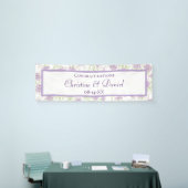 Lila rosa Hochzeit Banner (Messeveranstaltung)