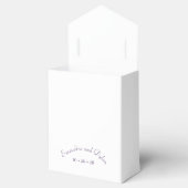 Lila rosa Hochzeit Geschenkschachtel (Geöffnet)
