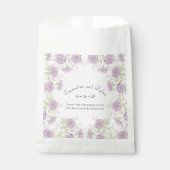 Lila rosa Hochzeit Geschenktütchen (Vorderseite)