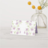 Lila rosa Hochzeit Platzkarte (Rückseite)